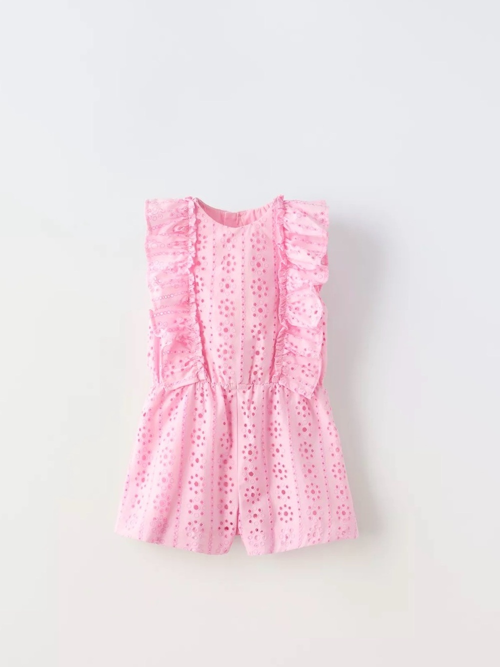 Zara Pink Ruffle Romper